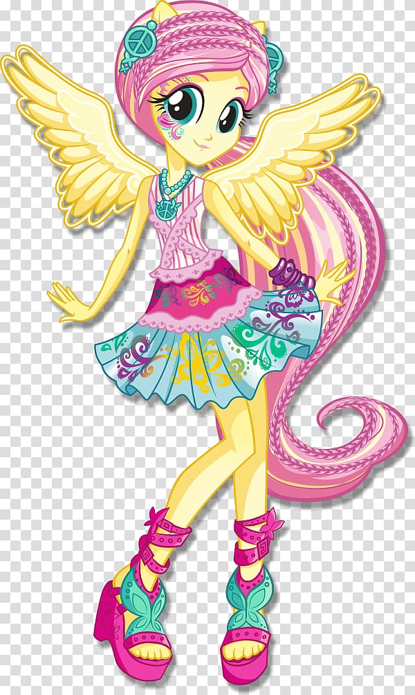 Fluttershy Rarity My Little Pony: Equestria Girls Sunset Shimmer, quiet girl transparent background PNG clipart
