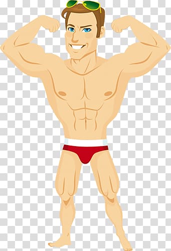 caricature body male clipart