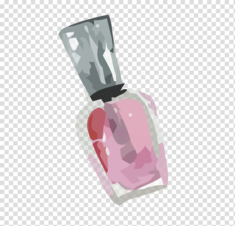 clear glass bottles, Red Euclidean Nail, Dark red nail polish material transparent background PNG clipart