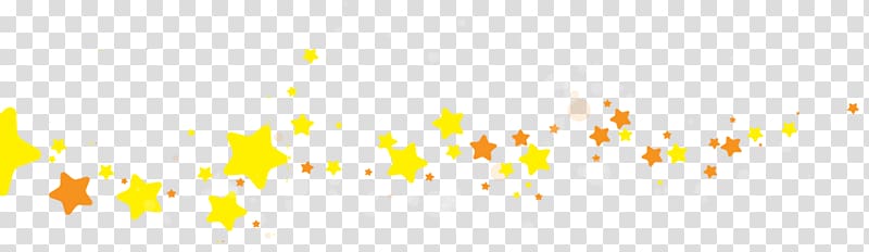 yellow star banner creatives transparent background PNG clipart