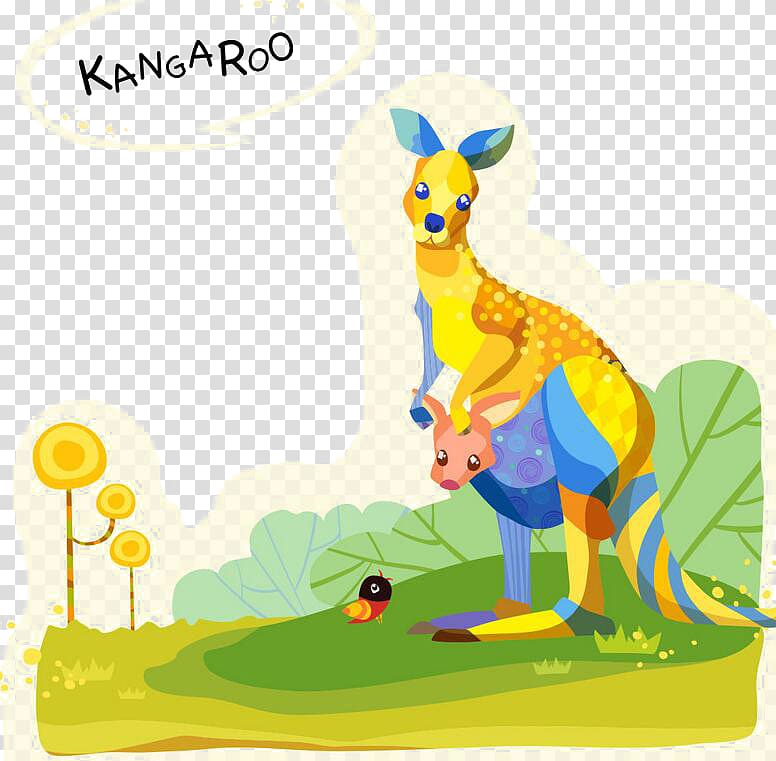 Kangaroo Red-necked wallaby , Cartoon Kangaroo FIG. transparent background PNG clipart