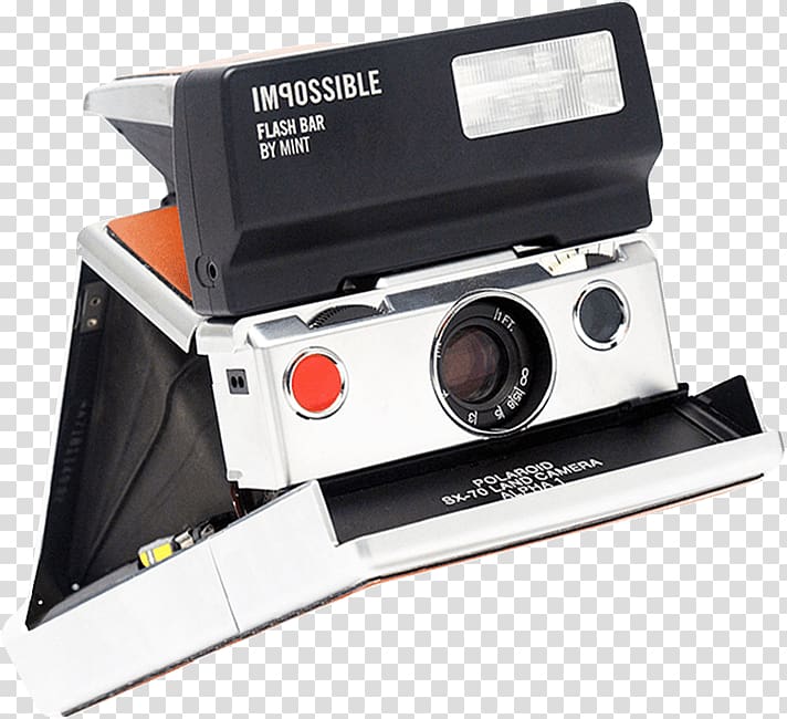 Digital Cameras Polaroid SX-70 graphic film MiNT camera Instant camera, Camera transparent background PNG clipart