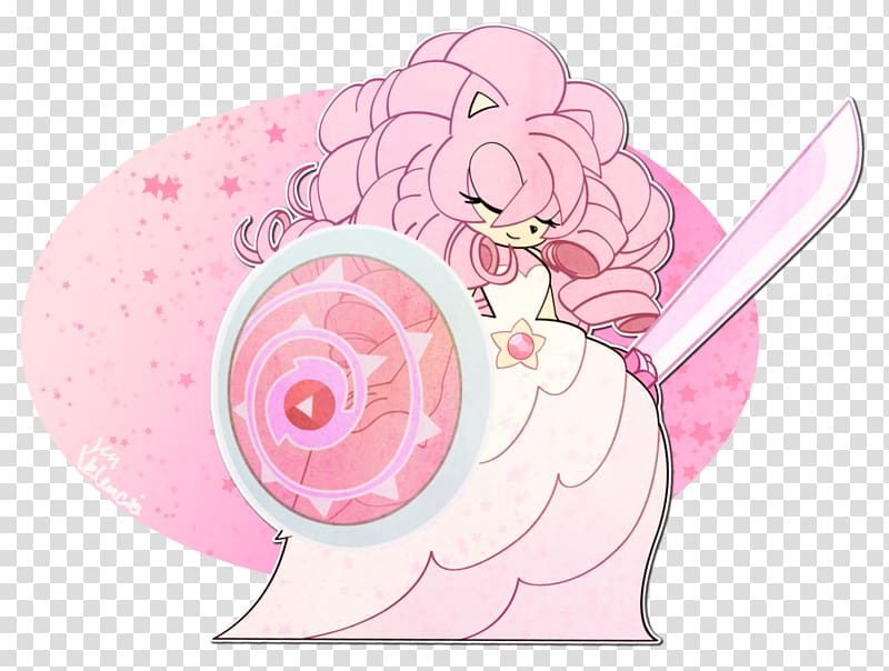 Amy Rose Sonic the Hedgehog Drawing Rose quartz, the fat to thin transparent background PNG clipart