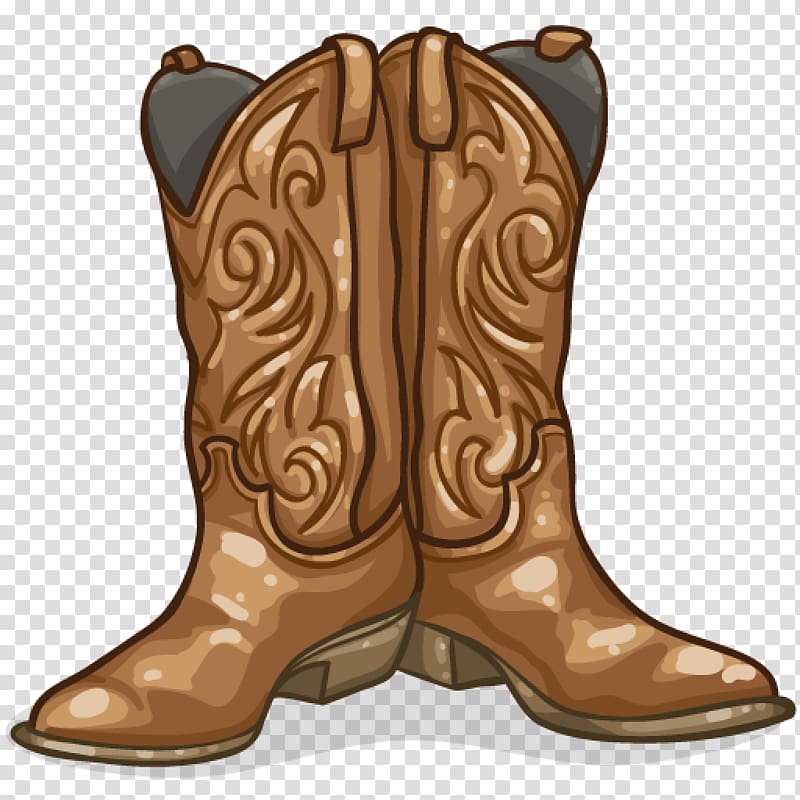 pair of brown cowboy boots illustration, Cowboy boot , Cowboy Boots transparent background PNG clipart