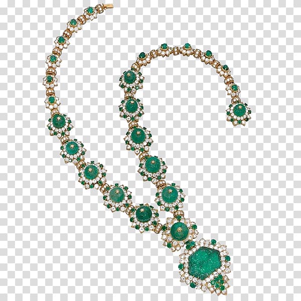 Earring Jewellery Emerald Necklace Diamond, Emerald Necklace transparent background PNG clipart