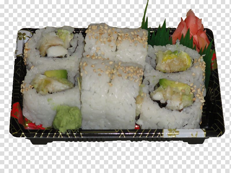 California roll Bento Makunouchi Sashimi Ekiben, sushi transparent background PNG clipart