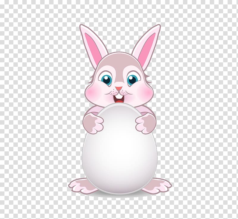 Easter, Hold eggs bunny material transparent background PNG clipart