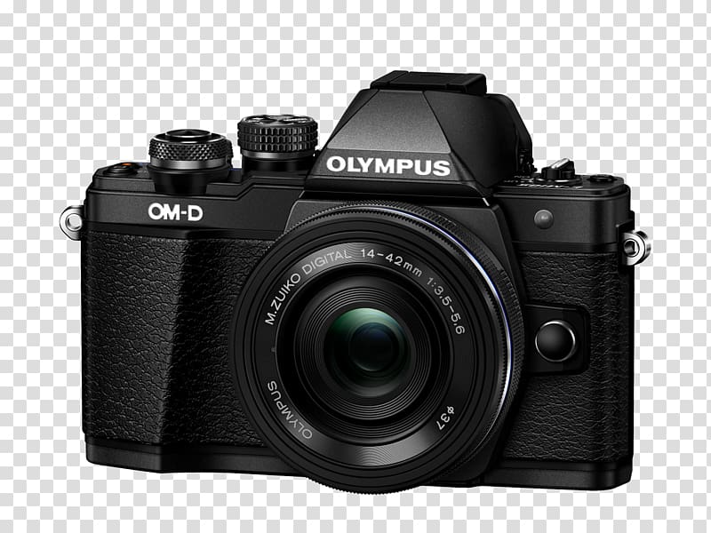 Olympus OM-D E-M10 Mark II Olympus OM-D E-M5 Mark II Olympus M.Zuiko Wide-Angle Zoom 14-42mm f/3.5-5.6, Camera transparent background PNG clipart