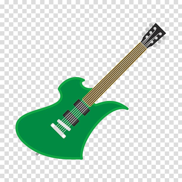 Bass guitar Electric guitar Fender Stratocaster Acoustic guitar, Green Guitar transparent background PNG clipart