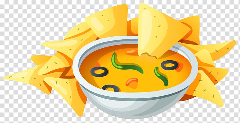 nachos with cheese dip illustration, Mexican cuisine Taco Burrito Salsa , Mexican Soup transparent background PNG clipart