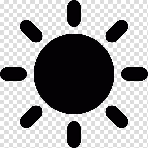 Computer Icons Black Sun Solar symbol, white sun transparent background PNG clipart