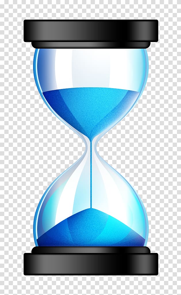 Hourglass Icon, Blue hourglass transparent background PNG clipart