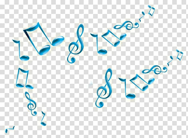 Blue Musical note, Blue notes creative transparent background PNG clipart