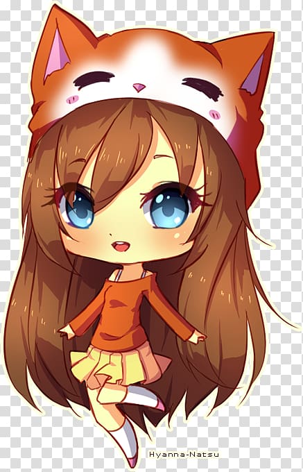 brown haired female chibi anime character, Chibi Drawing Art Anime, Chibi transparent background PNG clipart