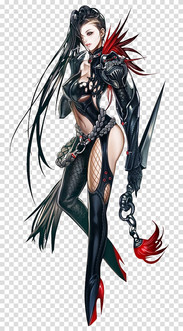 Blade & Soul Anime South Korea Character Massively multiplayer online role-playing game, Anime transparent background PNG clipart