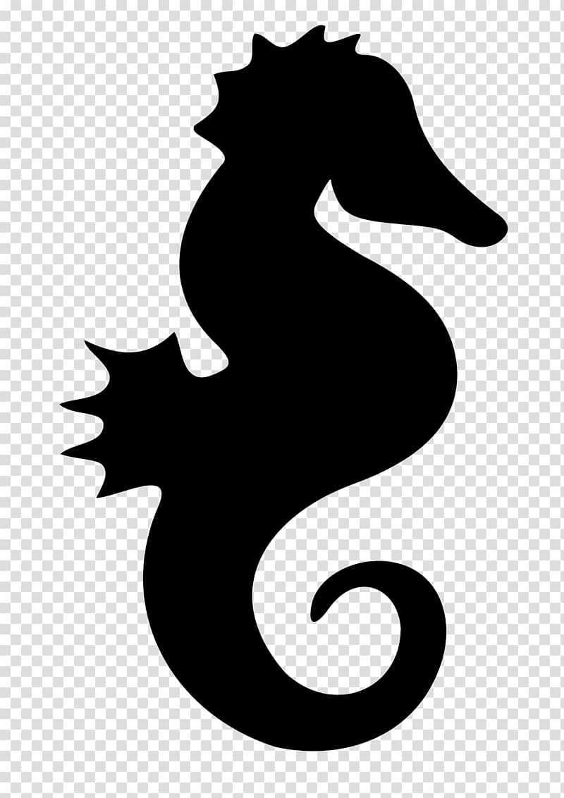 Seahorse Silhouette , silhouettes transparent background PNG clipart