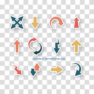 Euclidean Arrow, color arrows decoration transparent background PNG clipart thumbnail