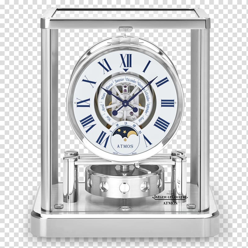 Atmos clock Jaeger-LeCoultre Watchmaker, clock transparent background PNG clipart