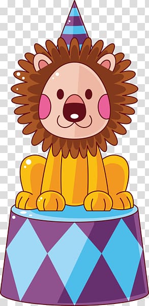 birthday little lion transparent background PNG clipart