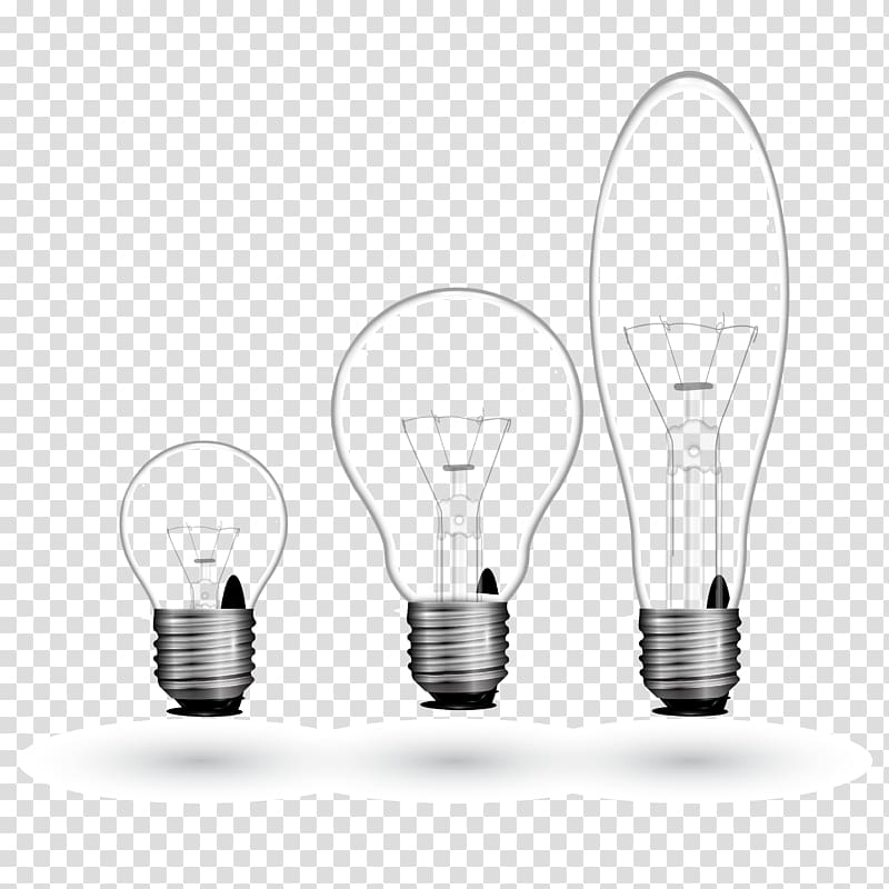 Incandescent light bulb, Bright bulb design transparent background PNG clipart