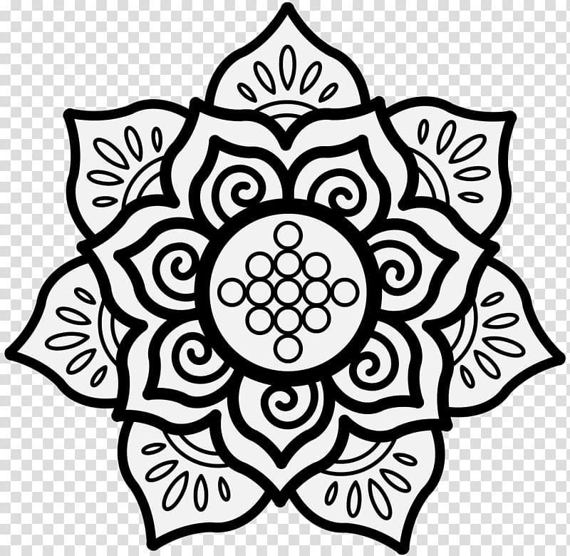 Nelumbo nucifera Hindu art Symbol Drawing, floral motif transparent background PNG clipart