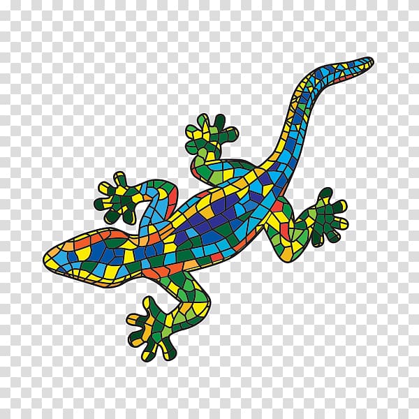 Lizard Gecko Mosaic, lizard transparent background PNG clipart