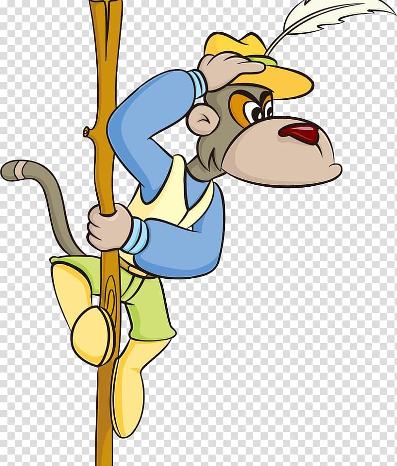 Monkey, Monkey on the tree transparent background PNG clipart