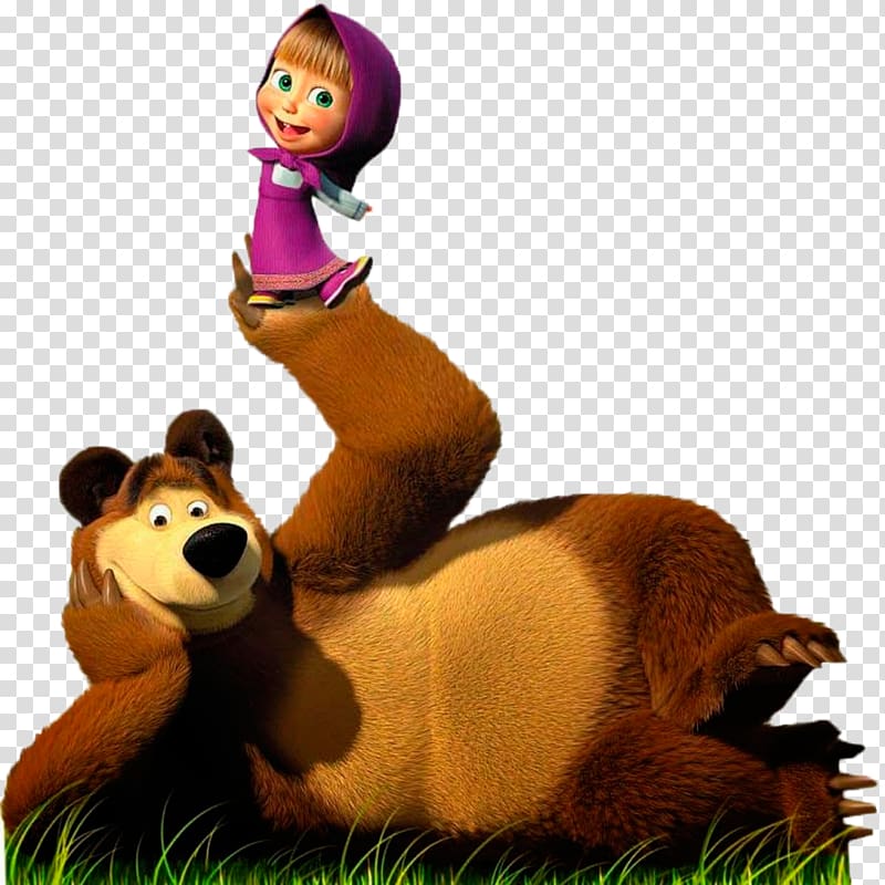 girl and brown bear characters illustration, Bear Jigsaw Puzzles Desktop Display resolution , masha transparent background PNG clipart