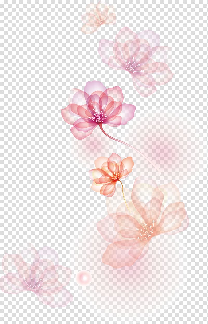 Flower Icon, Victory scatters flowers, pink and brown flowers illiustration transparent background PNG clipart
