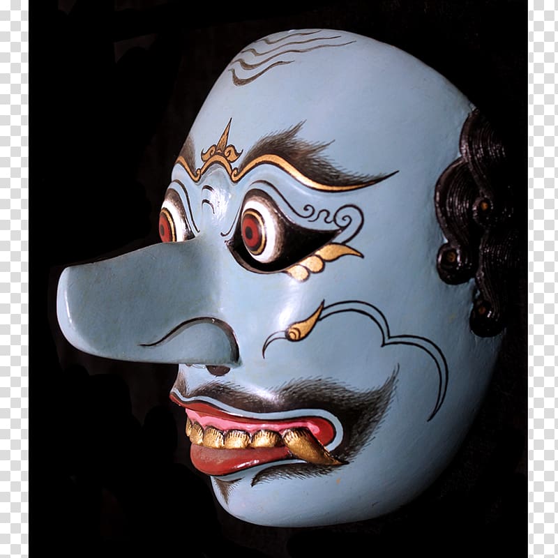 Traditional African masks Java Wayang Cakil, mask transparent background PNG clipart