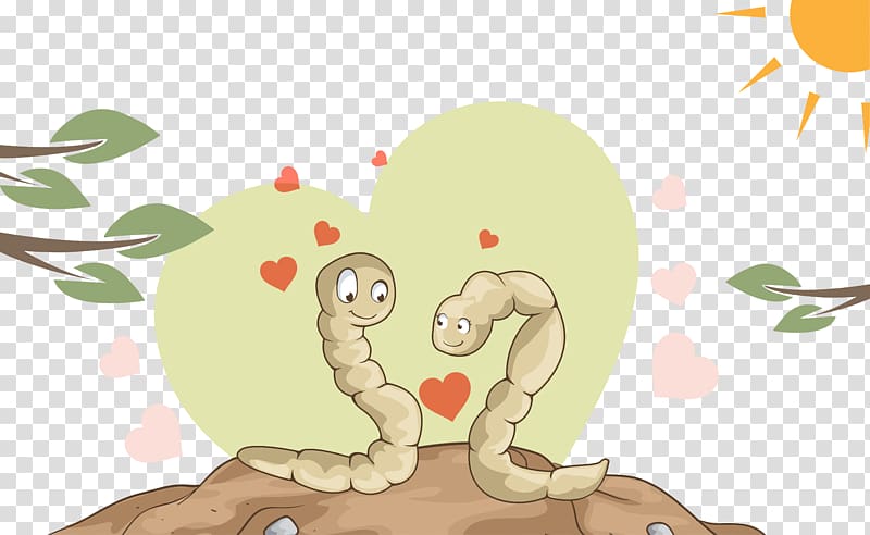 Earthworm Insect Illustration, insects transparent background PNG clipart
