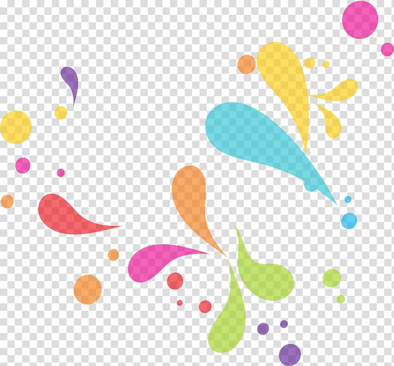 multi color illustration, Drop Color , Hand painted colorful water drop transparent background PNG clipart