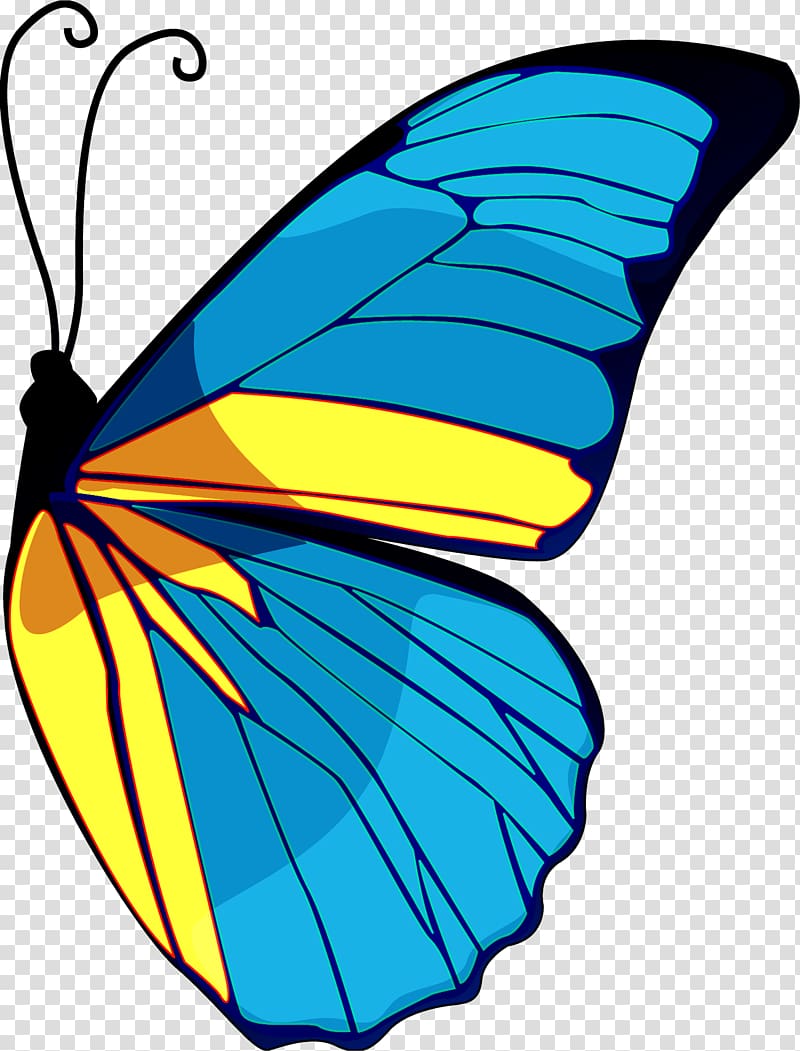 Monarch butterfly Logo Poster, blue butterfly transparent background PNG clipart