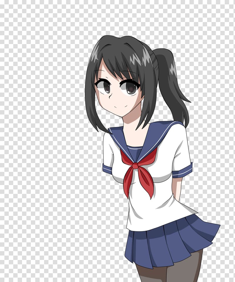 Yandere Simulator Anime Drawing, Chan transparent background PNG clipart