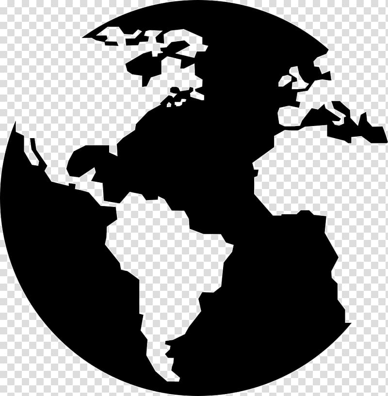 Globe Earth World map Continent, continents transparent background PNG