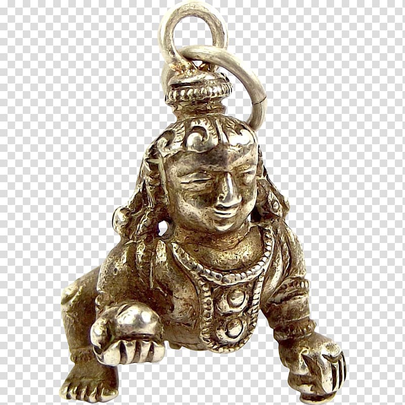 Charm bracelet Silver Crawling Charms & Pendants Krishna, silver transparent background PNG clipart
