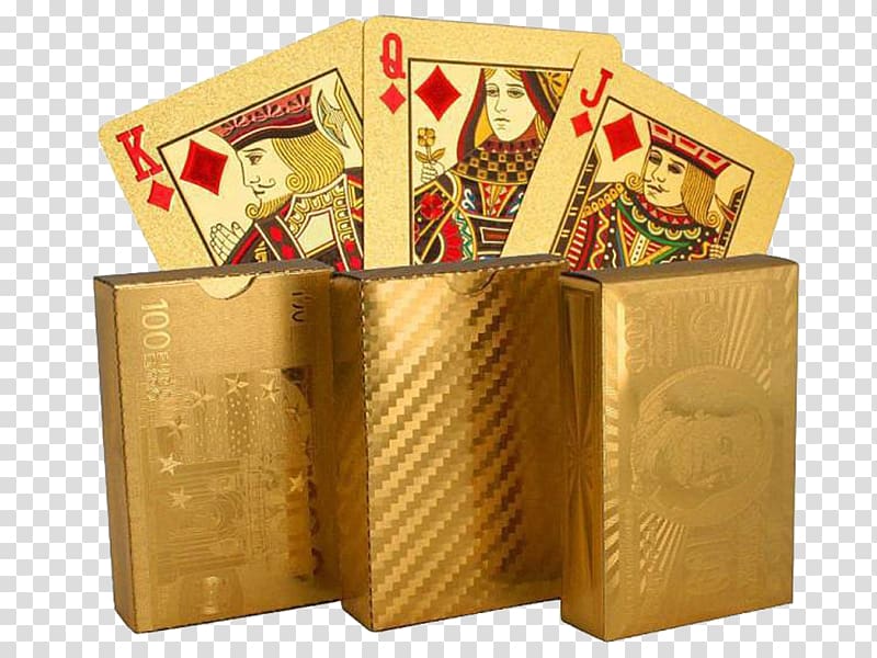 Texas hold \'em Playing card Card game Skat Poker, gold transparent background PNG clipart