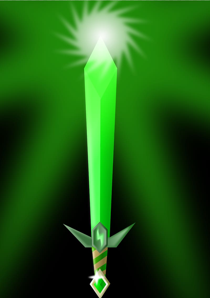 Emerald Sword Green, emerald transparent background PNG clipart