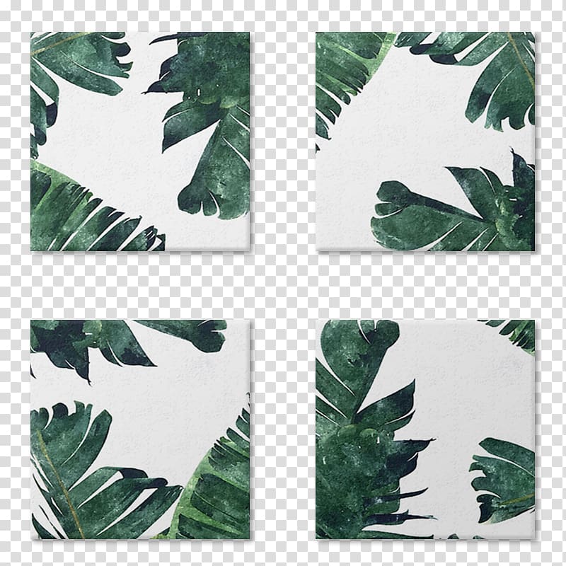 Banana leaf Watercolor painting Canvas print, banana transparent background PNG clipart