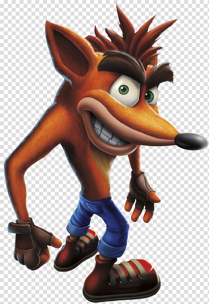 official render of Crash Bandicoot from Crash of the Titans. i