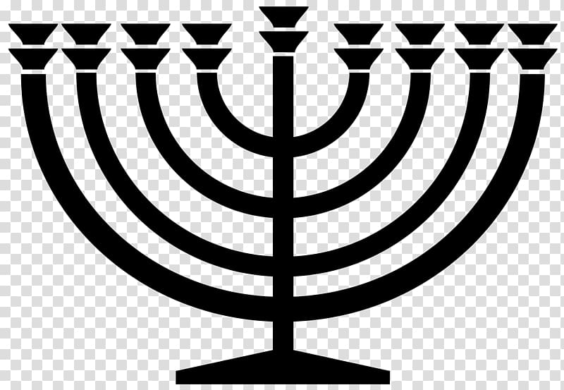 Menorah Judaism Hanukkah Jewish symbolism, Judaism transparent background PNG clipart