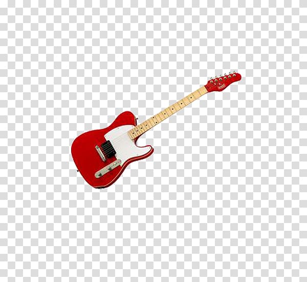 red guitar transparent background PNG clipart