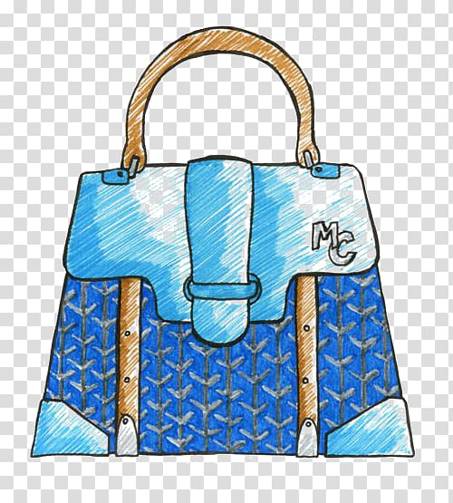 goyard purse blue