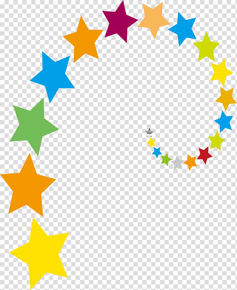 dream colorful stars transparent background PNG clipart