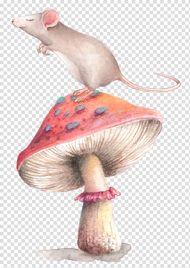 Watercolor painting Poster, mushroom transparent background PNG clipart