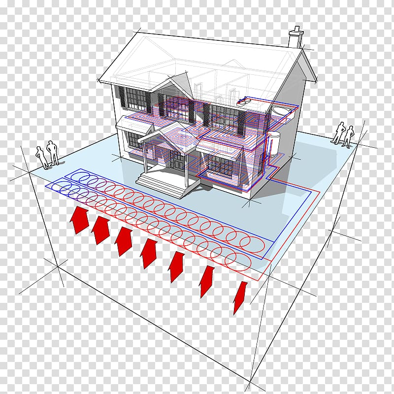 Geothermal heat pump Geothermal heating, low-carbon life transparent background PNG clipart