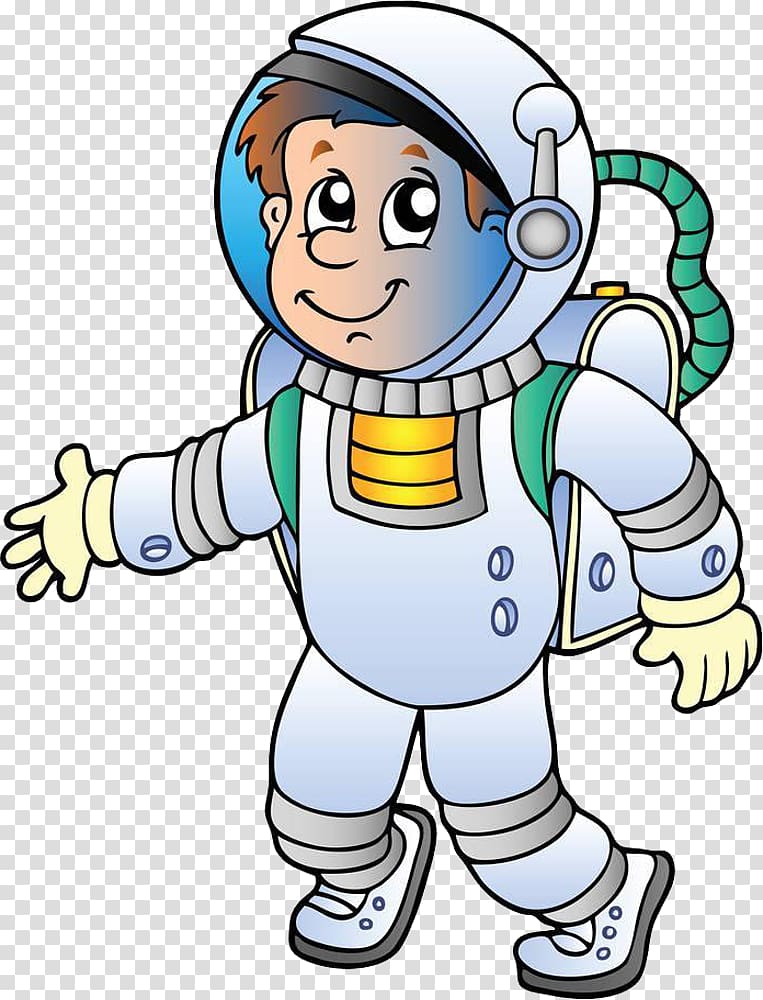 Cartoon Astronaut , space travel transparent background PNG clipart