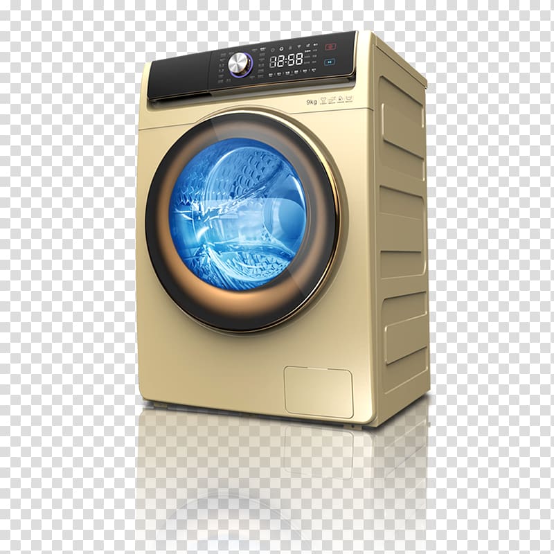 brown and black digital front-load washer illustration, Washing machine Home appliance Laundry, Washing machine material transparent background PNG clipart