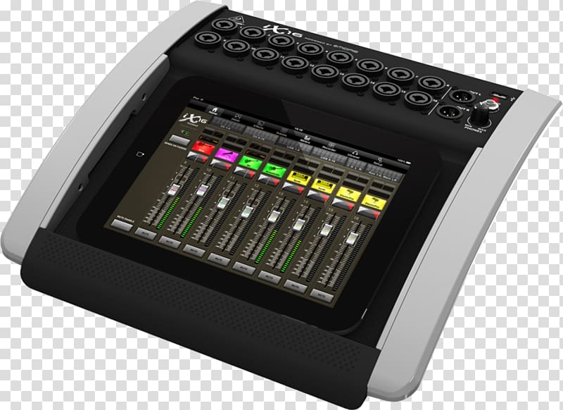 iPad mini NAMM Show Audio Mixers Behringer Digital mixing console, Mixer transparent background PNG clipart