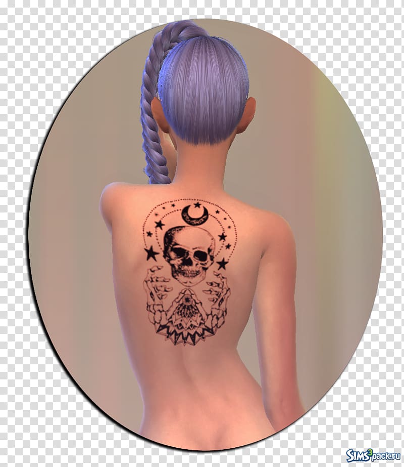 The Sims 3 The Sims 4 Tattoo Human back Expansion pack, sims 4 hats transparent background PNG clipart